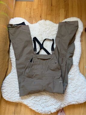 Flylow moxie women's bibs, brown, small